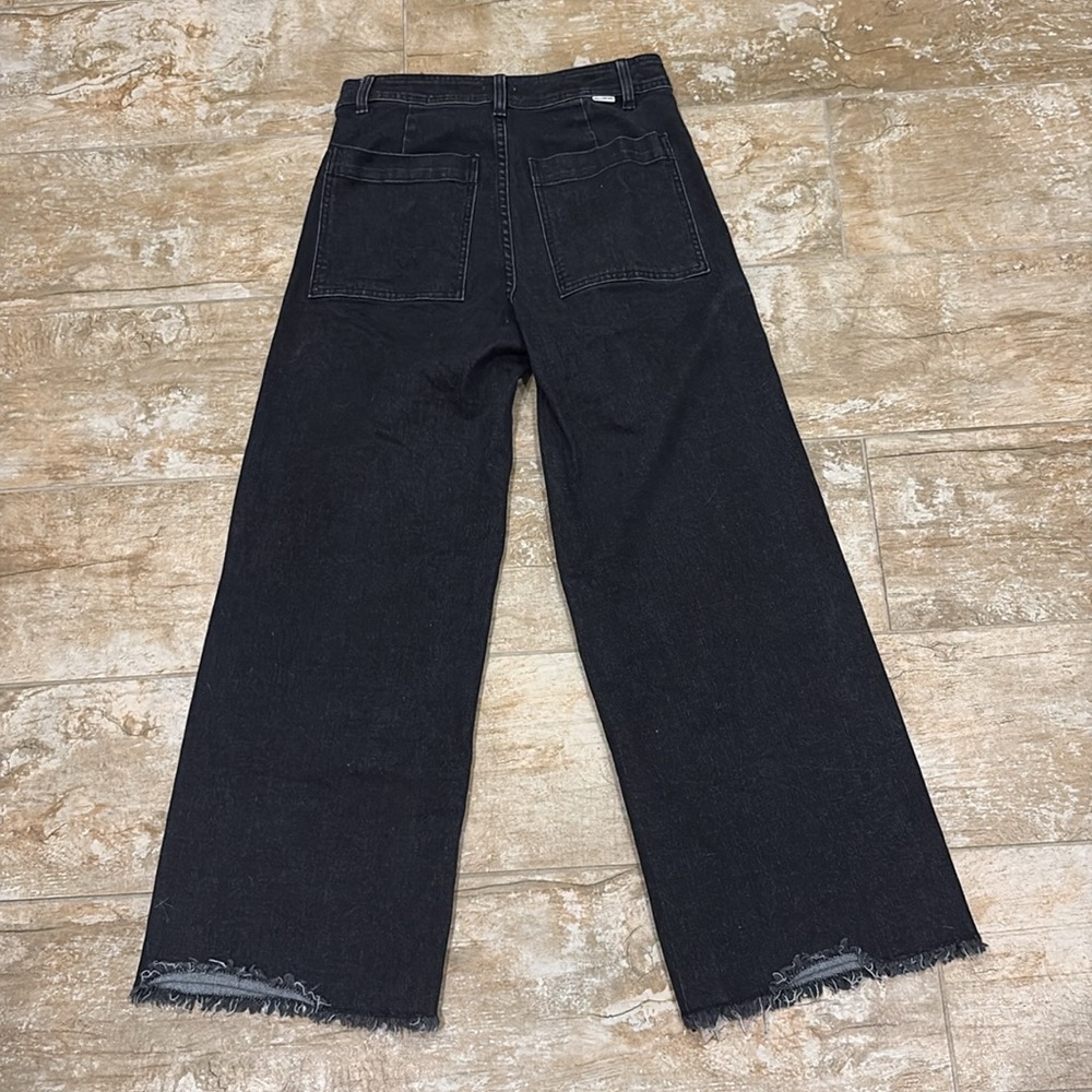Women's Black Wide-Leg Jeans by Billabong size 28 - Picture 2 of 2